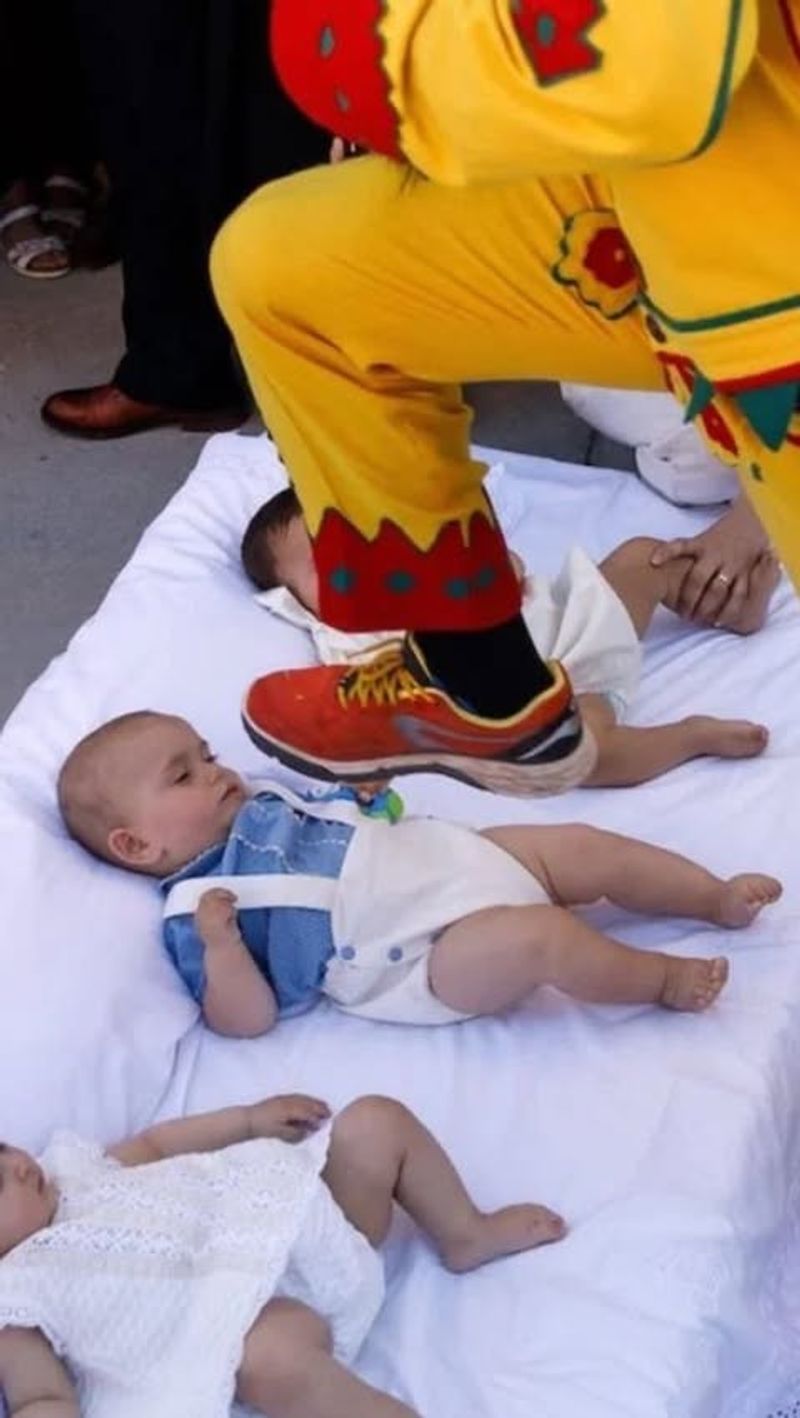 Baby Jumping Festival in Spain