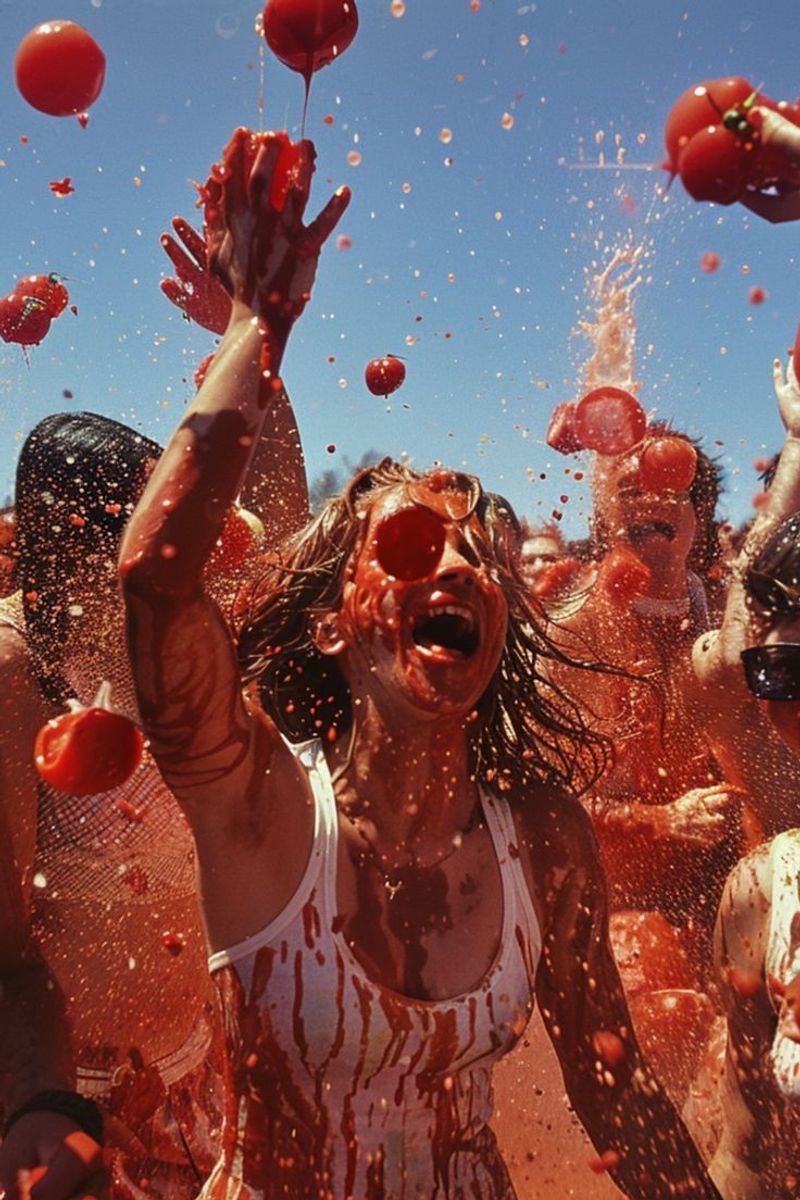 La Tomatina in Spain