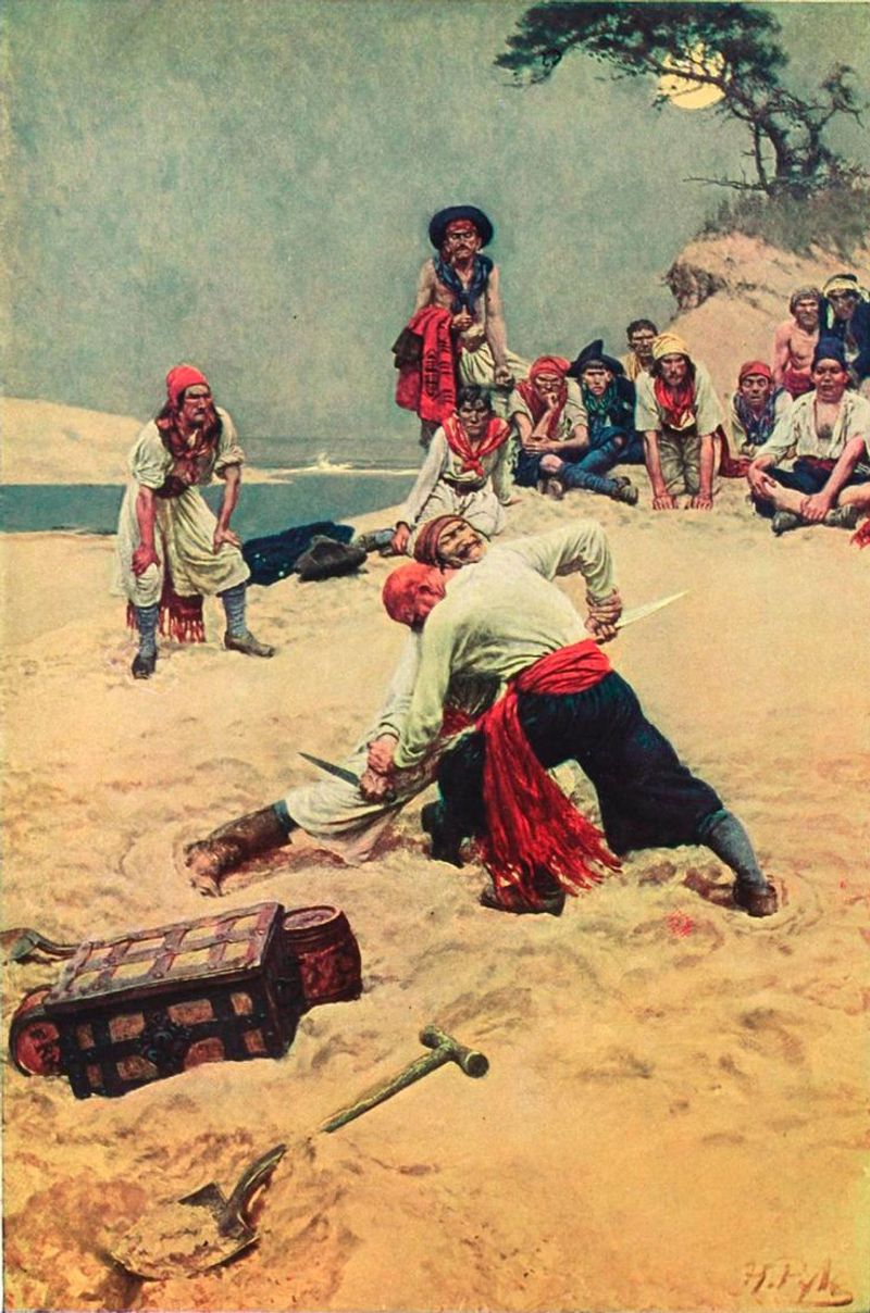 Pirates Burying Treasure