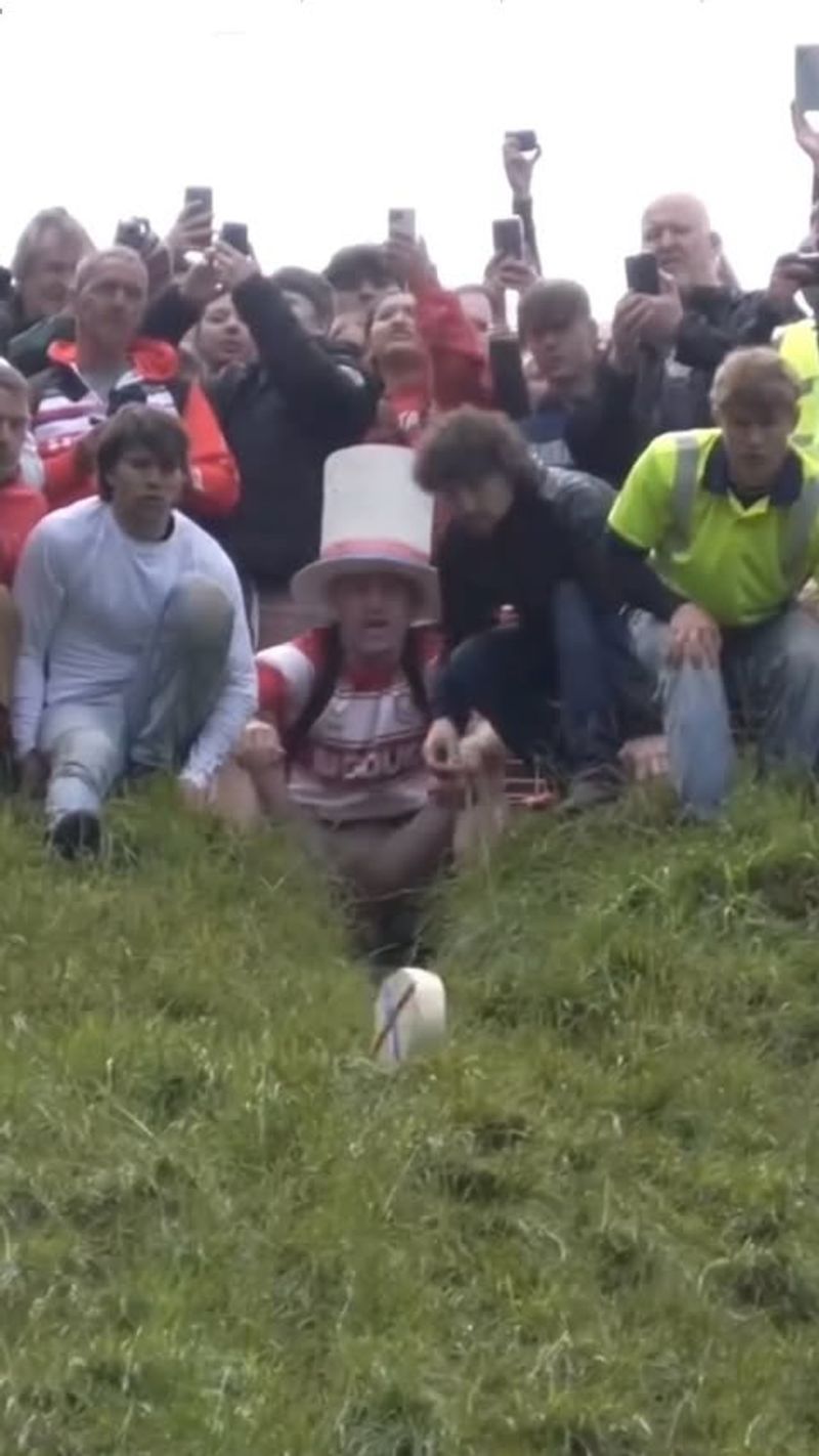 The Cooper's Hill Cheese-Rolling in England